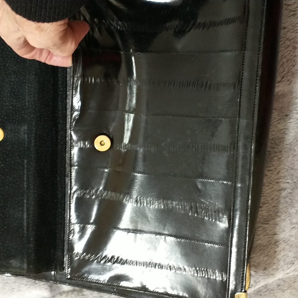 Eel briefcase laptop bag and black gently used - Picture 5 of 10